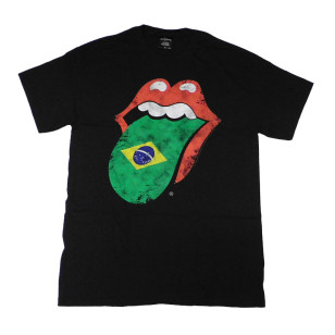 The Rolling Stones - Brazil Tongue Official T Shirt ( Men M, L ) ***READY TO SHIP from Hong Kong***